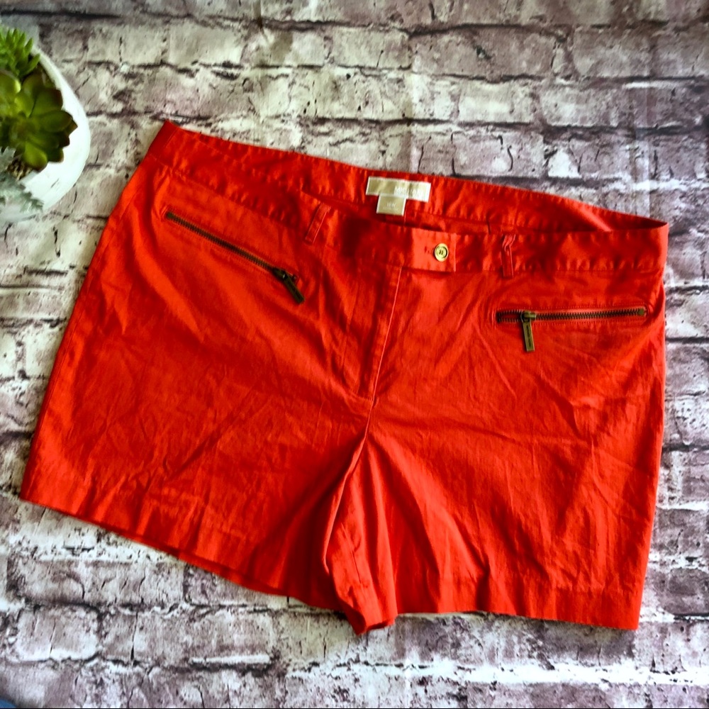 Michael Kors Orange summer shorts plus size 18
